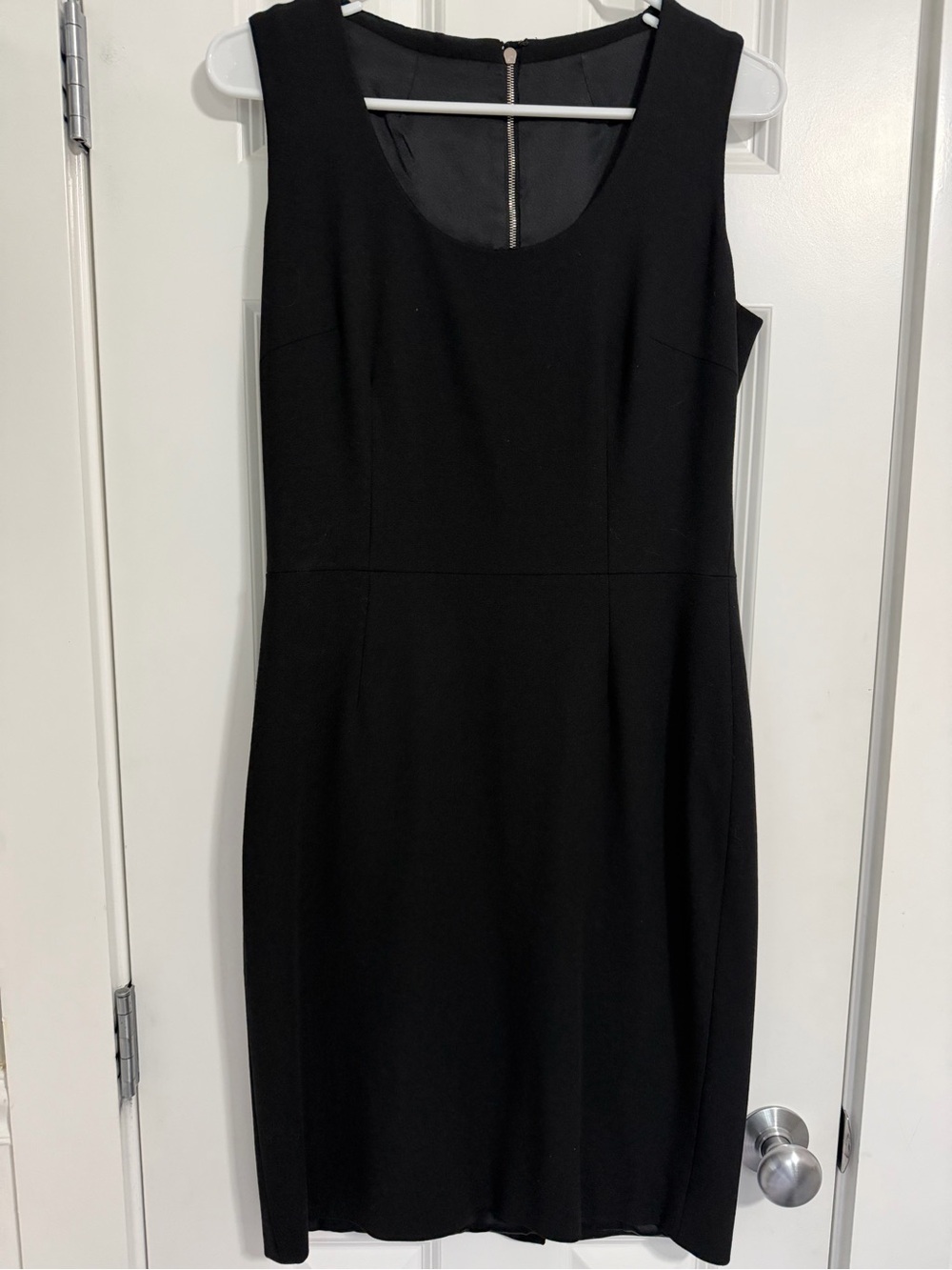 Dolce & Gabbana Black Sleeveless Midi Sheath Dress
